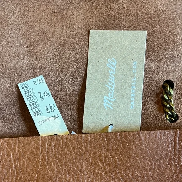 2- Madewell The Chain Leather Crossbody Bags in Black and Brown - Picture 2 of 11